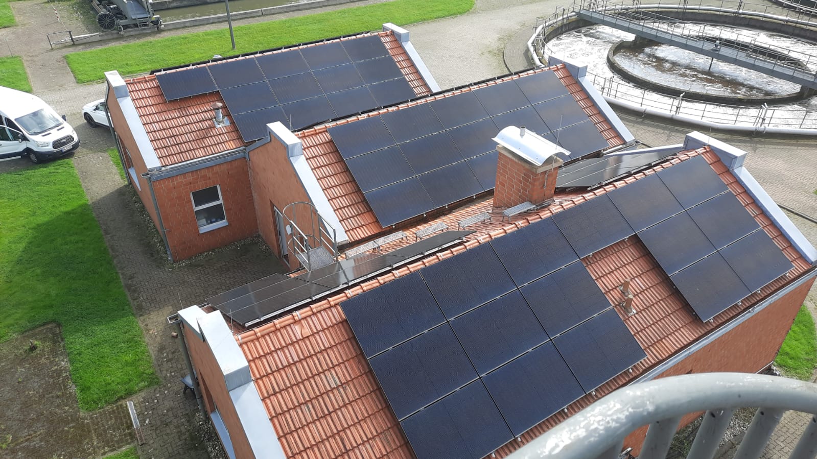 PV-System für Kläranlage